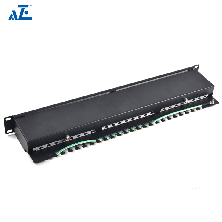 1U 24-Port CAT6 Shielded FTP Patch Panel | AZE